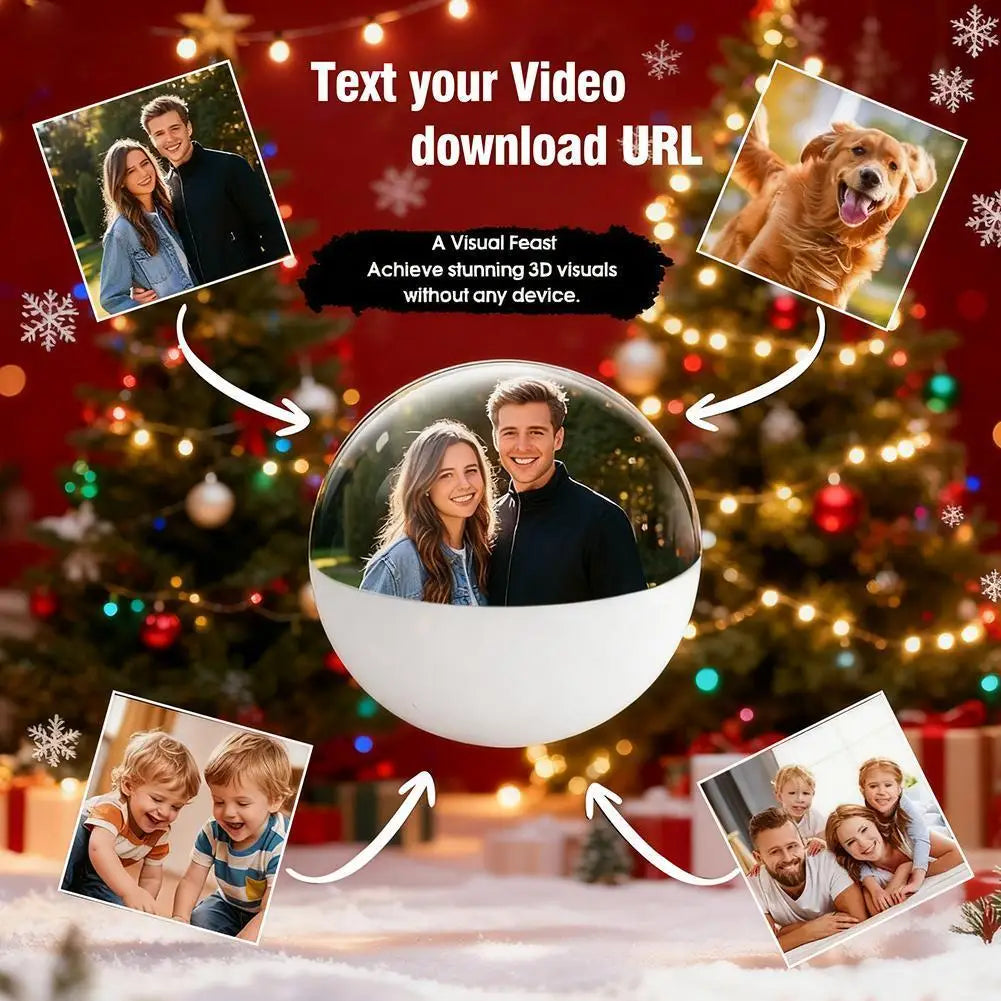 3D Crystal Ball Video Player Gift For Family And Friends